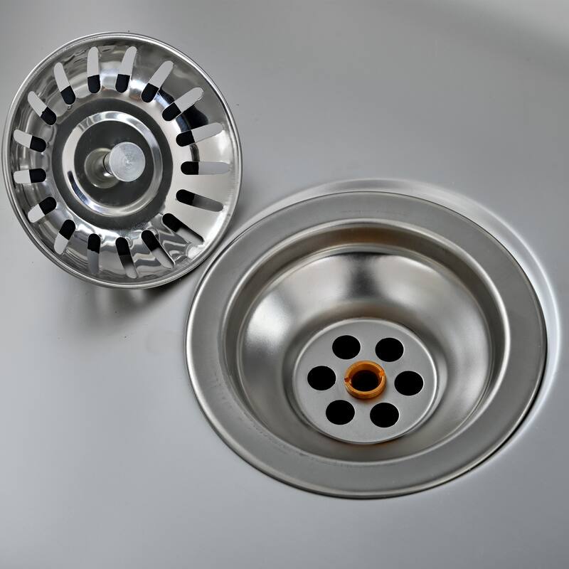 Roomfitters 41.7" Garden Potting Bench with Sink, Rolling Outdoor Potting Table, Bottle Opener, Storage Shelves, Hutch