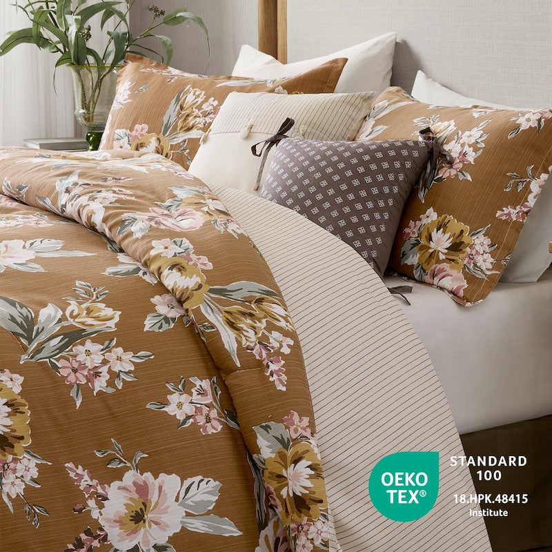 Madison Park Salara 7 Piece Vintage Floral Comforter Set