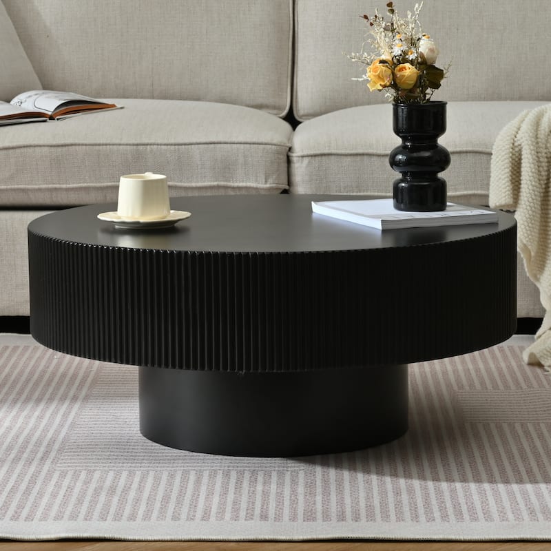 Elegant Easy Assembly Round Coffee Table