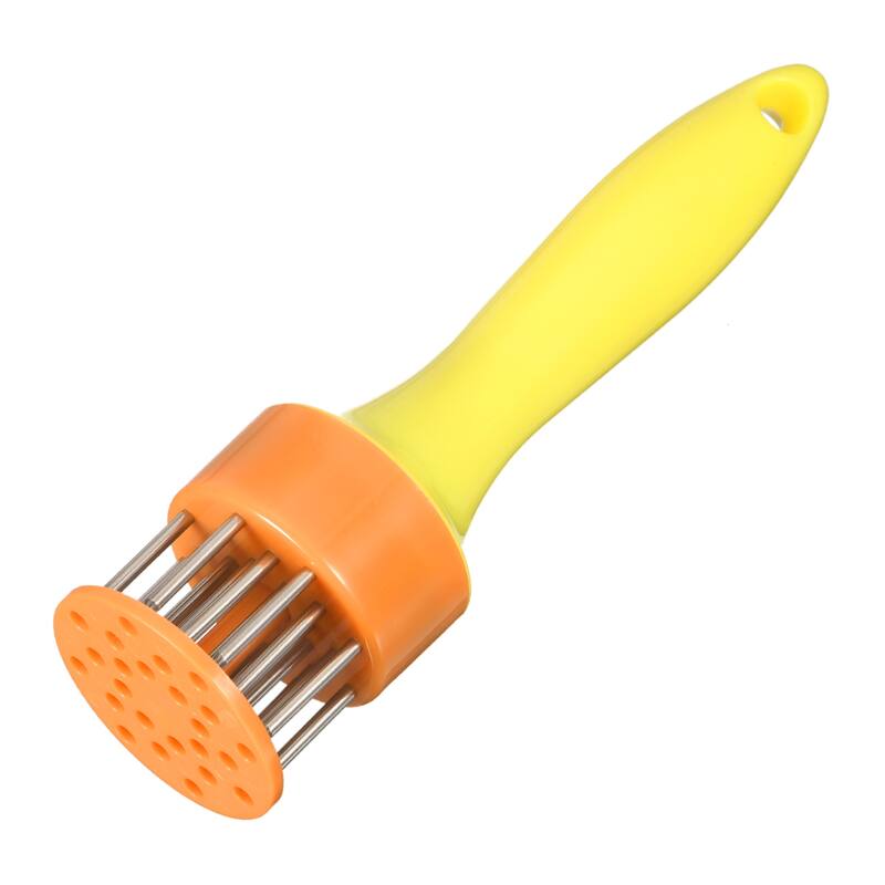 Stainless Steel Meat Tenderizer, Meat Mallet Needle Meat Hammer Nails - Yellow