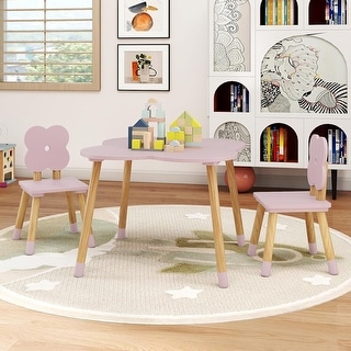 Wooden Toddler Desk Set Multi-Activity Table and Chairs for Kids