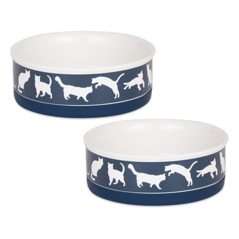 Bone Dry Pet Bowl Cats Meow (Set of 2)