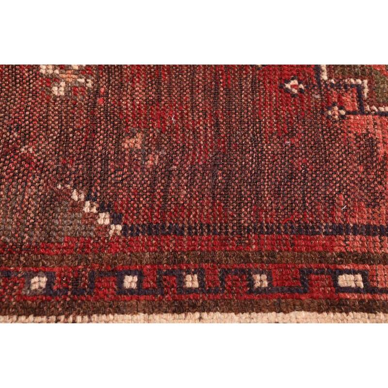 ECARPETGALLERY Hand-knotted Melis Vintage Red Wool Rug - 4'4 x 7'7