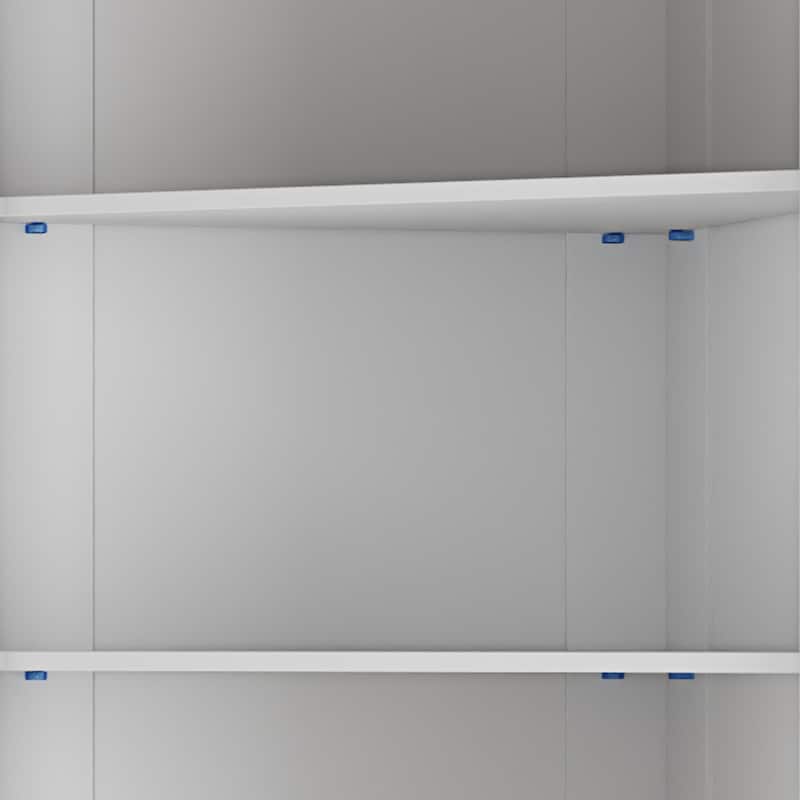 66" Tall Corner Cabinet With Led Light
