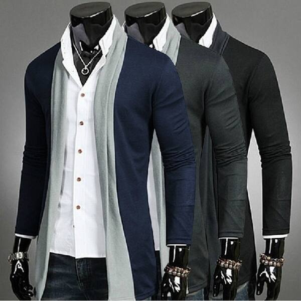 Shop Fashion Men Sweater Long Sleeve Cardigan Pullover Clothing