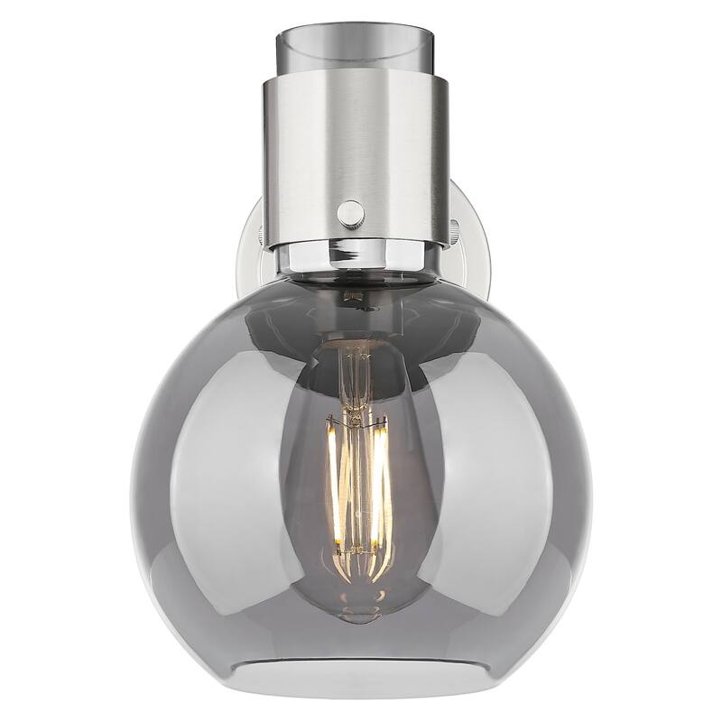 Innovations Lighting 464-1W-G464B-7SM Lawton Sphere 9" Tall Bathroom