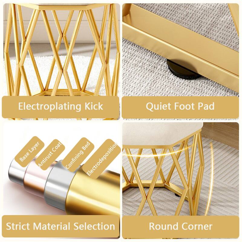 Modern Luxury Round Stool Office Chair Bird'S Nest Stool Legs