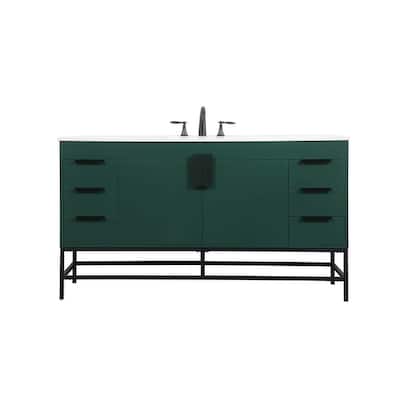 Elegant Lighting VF48860M Eugene 60" Free Standing Single Basin Vanity