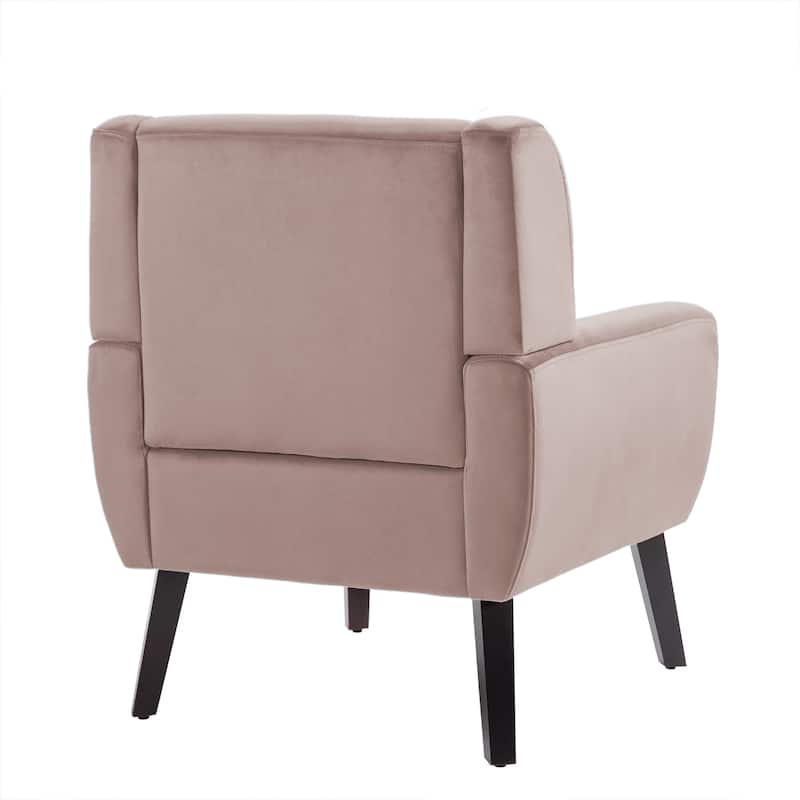 Velvet Upholstered Armchair Tufted Accent Chairs Set of 2