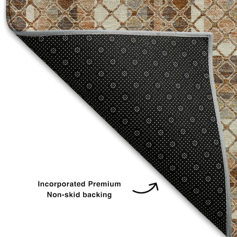 Premium Washable Super Soft Modern Borders Mayfield Rug