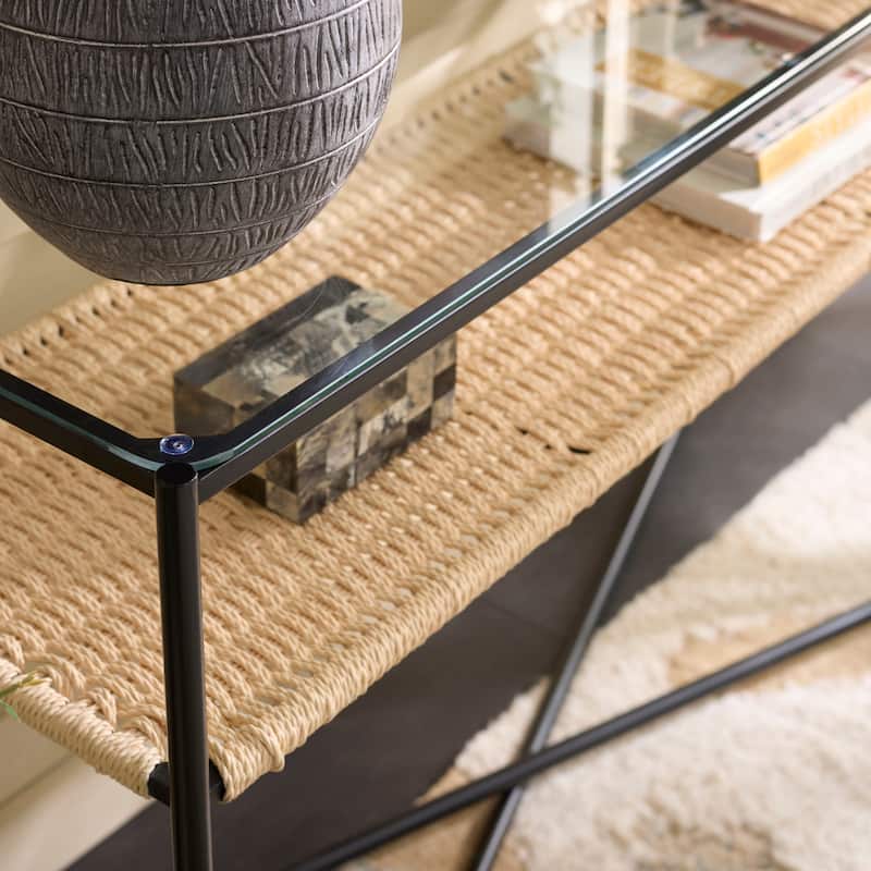 SAFAVIEH Home Omaka 1 Shelf Console Table - 47"W x 16"D x 30"H