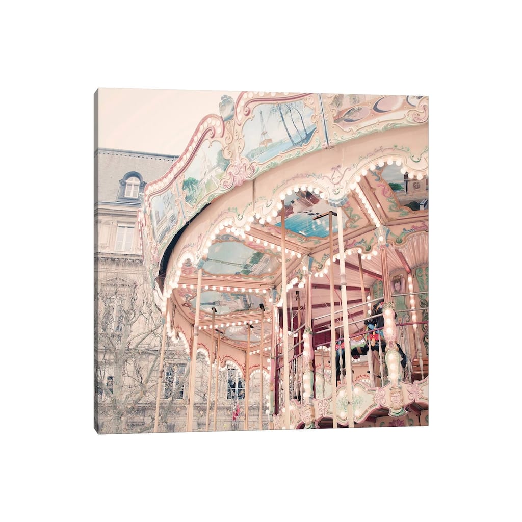 iCanvas "A Carousel In Paris" by Ruby and B Canvas Print