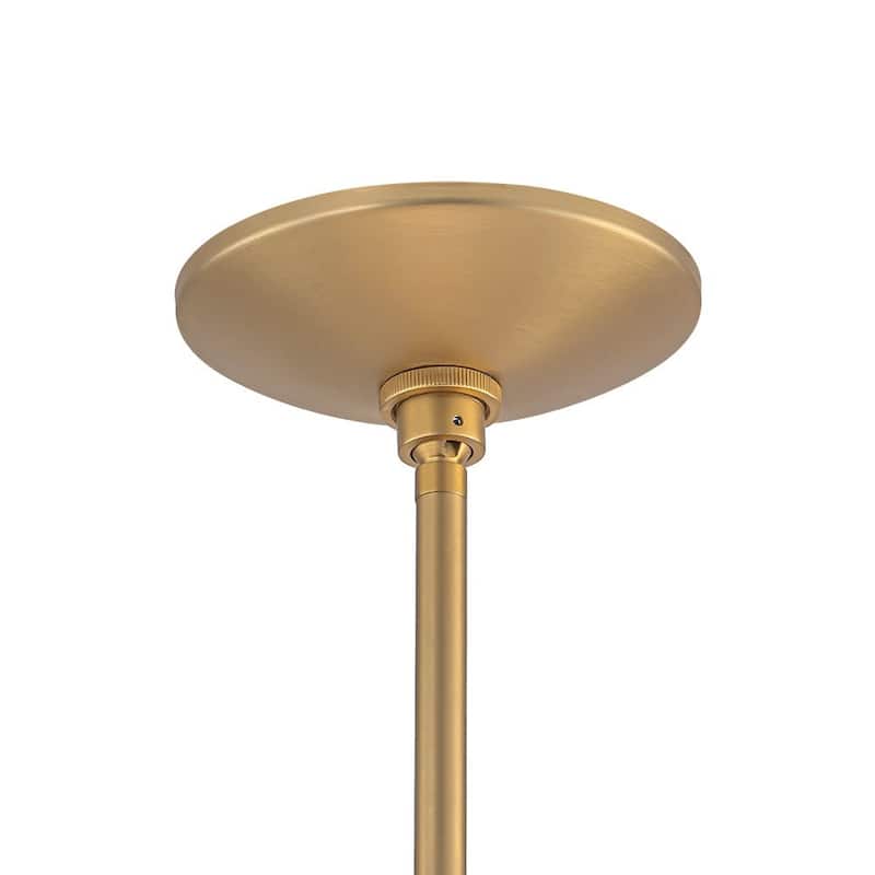 Modern 8-Light Opal Glass Tiered Chandelier - 42.5in