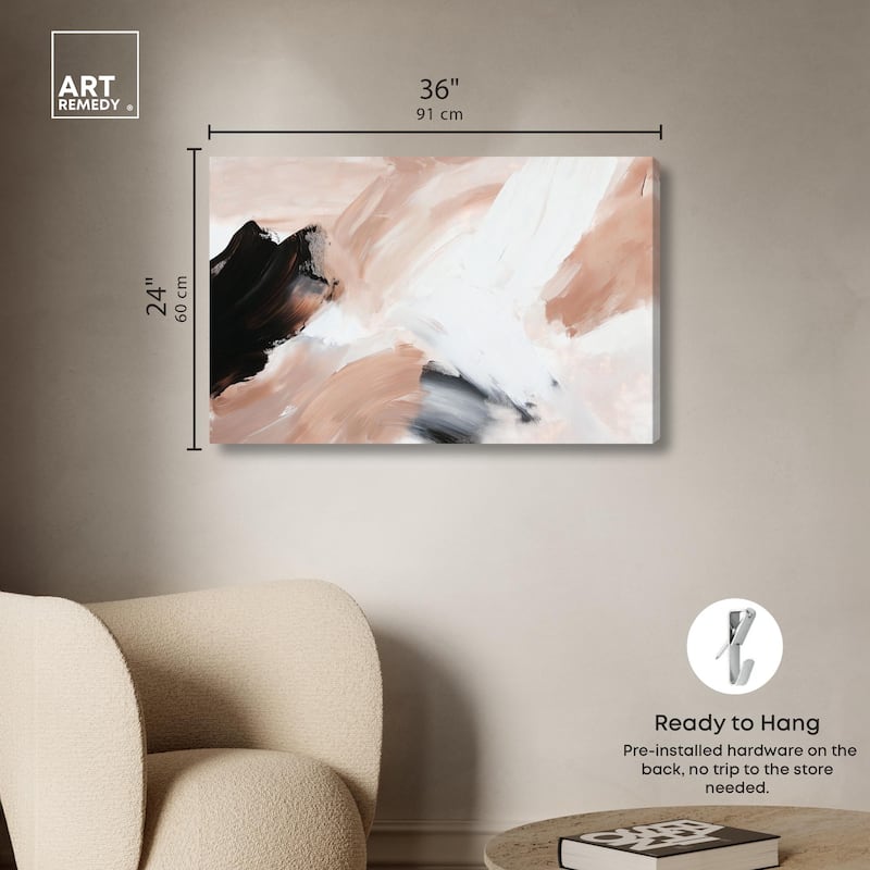 Swirls of Cream I Canvas by Art Remedy, Gallery Wrapped