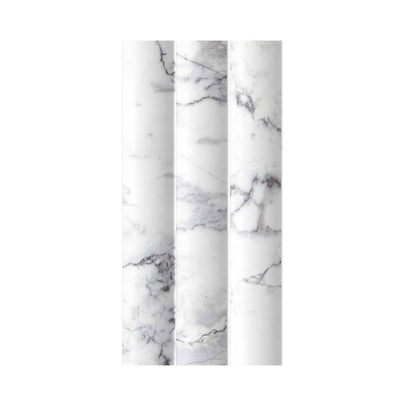 Lyrical 4.5x9 Matte Marble Look Porcelain Fluted Ribbed Tile - Wall, Backplash