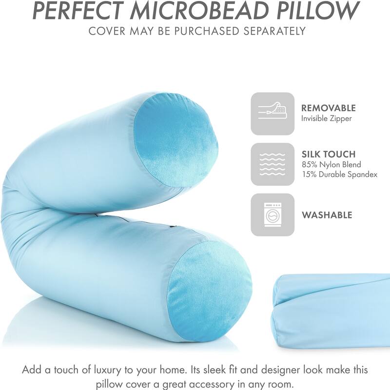 Straight Body Pillow, Premium Microbead,Side Sleeping / Pregnant Women