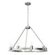 preview thumbnail 2 of 14, Hunter 30" Saddlewood 9-Light Chandelier - Dining Room, Entry - Farmhouse, Industrial, Wagon Wheel