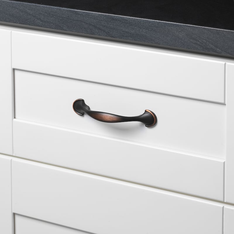 GlideRite 3-inch Oil Rubbed Bronze Arch Cabinet Pull (Pack of 10 or 25)