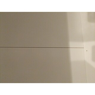 Highland White Double Glass Door Floor Cabinet by Elegant Home Fashions