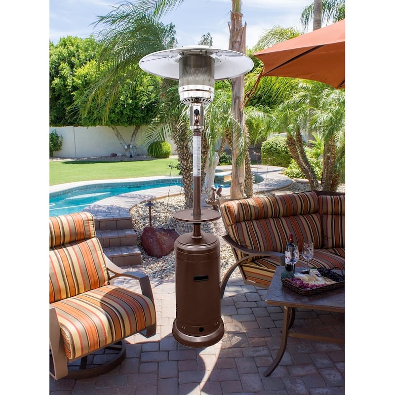 AZ Patio Heaters 87-inch Tall Patio Heater with Hammered Bronze Finish