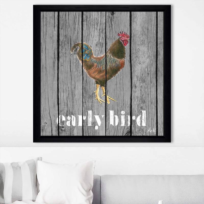 "Early Bird Rooster (Square)" Print on Acrylic