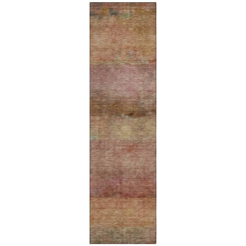 Machine Washable Indoor/ Outdoor Contemporary Ombre Chantille Rug