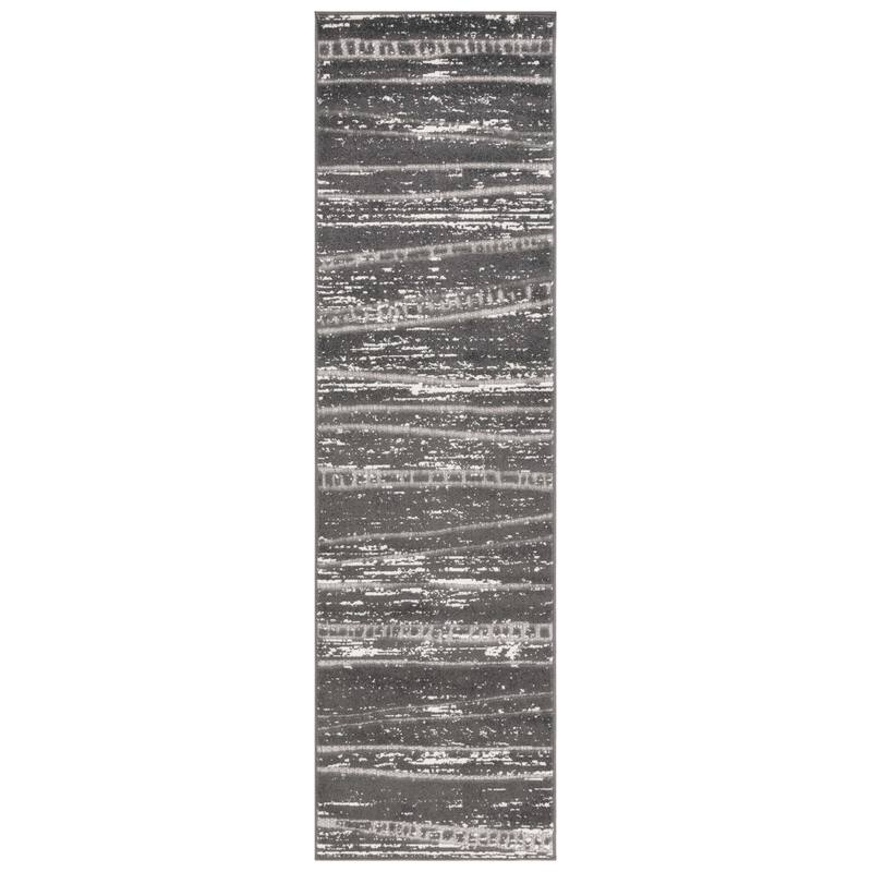 SAFAVIEH Cottage Katleen Transitional Indoor/Outdoor Rug. - 2'3" x 8' Runner - Grey