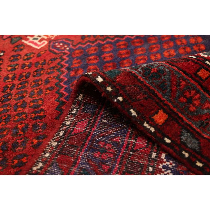 ECARPETGALLERY Hand-knotted Andelz Red Wool Rug - 3'6 x 6'7