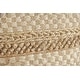 preview thumbnail 3 of 4, Natural Jute Checkered Pouf