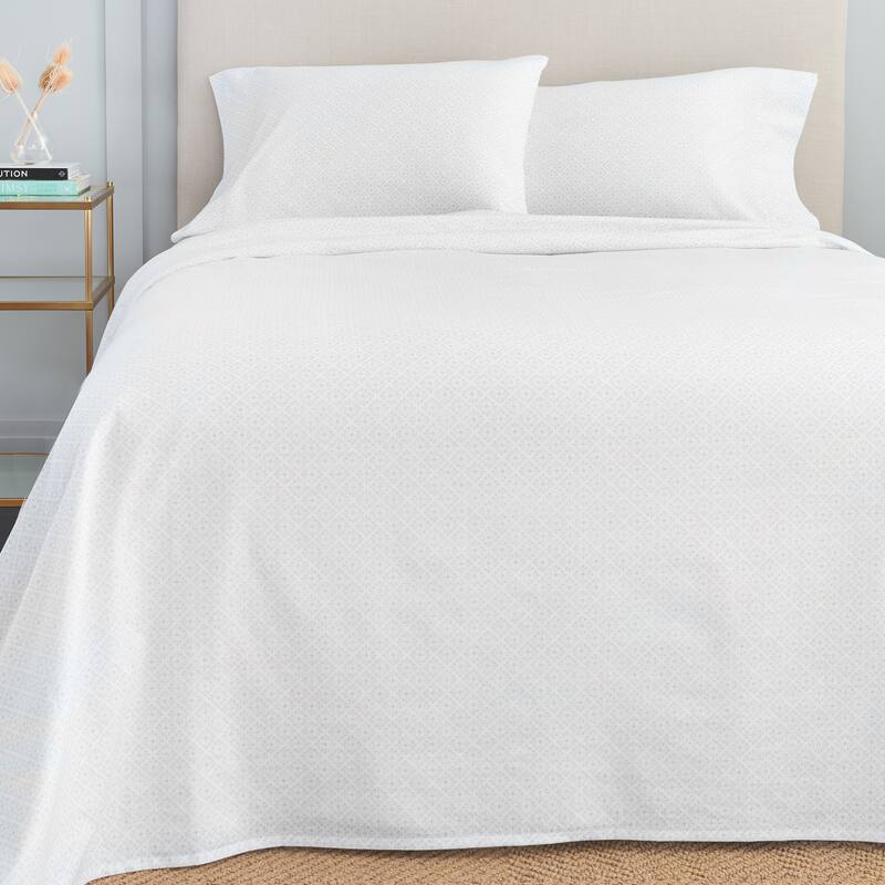 Gaiam Relax 100 Percent Cotton Garment Washed 4pc Sheet Set