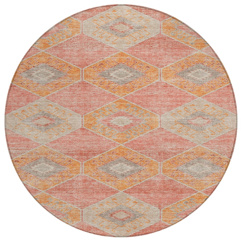 HomeRoots Aztec Transitional Rectangle Outdoor Rug