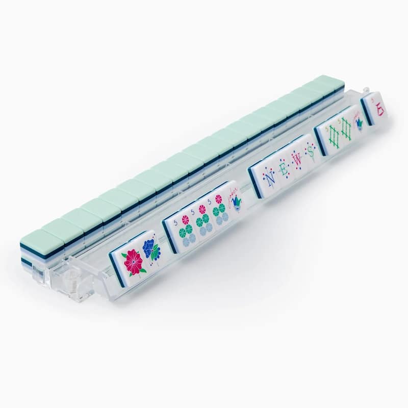 Sweet Jojo Designs American Mahjong Tile Set (160pc) 1.25in. Layered Acrylic with Paisley Travel Bag Beautiful Luxury Mint Green