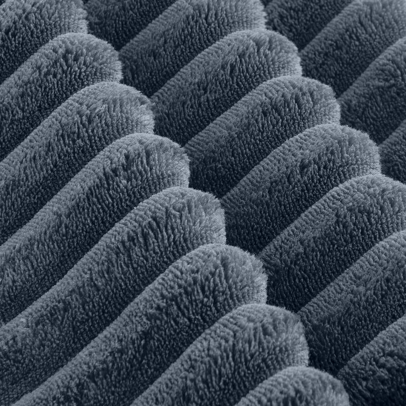 114" Cloud Sectional Couch with L Shape Chaise, Modular Corduroy Sofa with Movable Ottoman, No Assembly