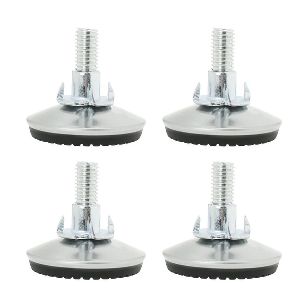 M10 x 30 x 50mm Screw on Furniture Glide Leveling Feet Floor Thread Stem Protector Adjustable Leveler 4pcs
