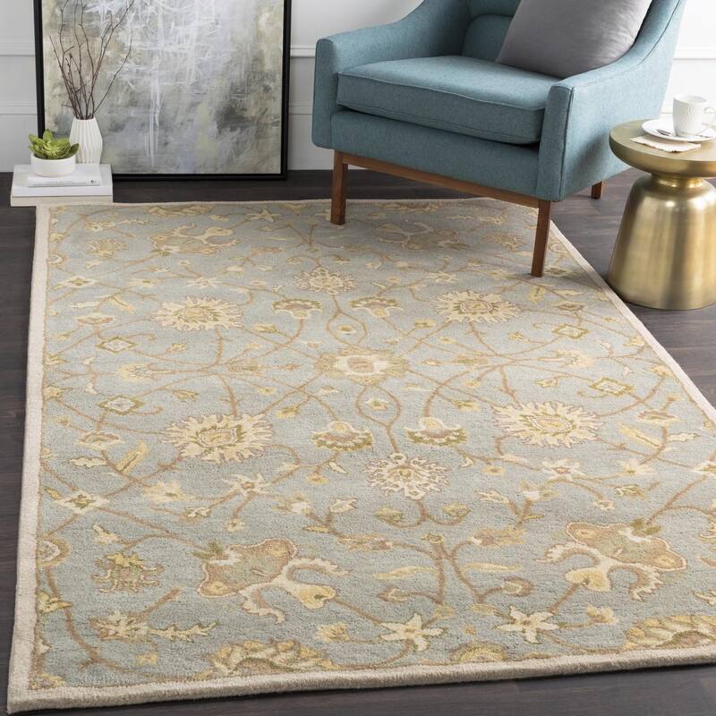 Livabliss Traditional Caesar Floral & Botanical Area Rug - 12' x 15' - Sage