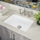 preview thumbnail 1 of 7, Highpoint Collection Rectangle Ceramic Undermount Vanity Sink