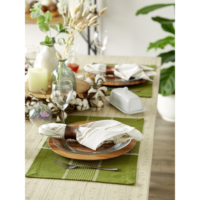 DII Honey Gold Check Placemat (Set of 6)