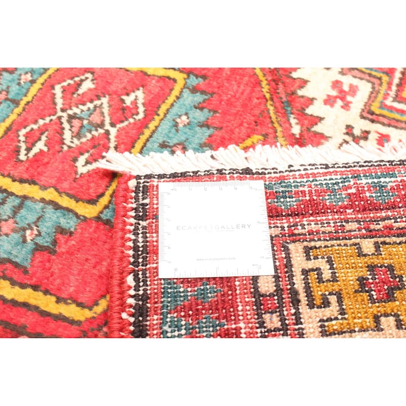 ECARPETGALLERY Hand-knotted Konya Anatolian Red Wool Rug - 3'10 x 11'6