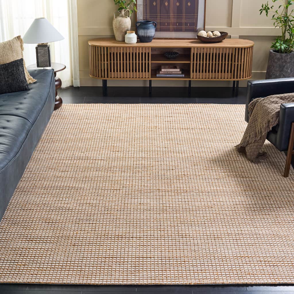 SAFAVIEH Handmade Natural Fiber Yareli Jute & Wool Rug..