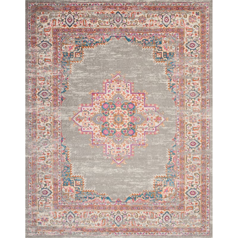 Porch & Den Dobbin Vintage Persian Medallion Farmhouse Area Rug