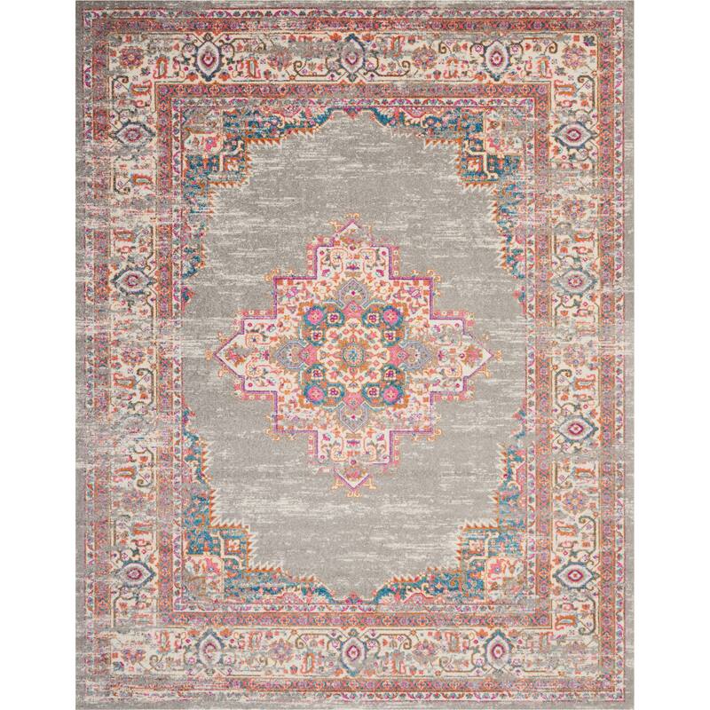 Porch & Den Dobbin Vintage Persian Medallion Farmhouse Area Rug
