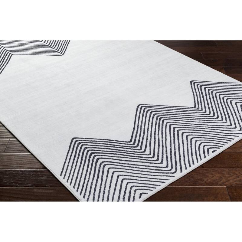 Livabliss Lavable Global Chevron Washable Area Rug