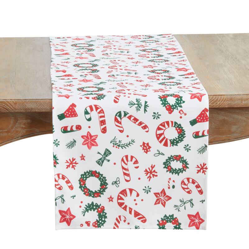 Christmas Wrapping Paper Table Runner - 16"x72" - Red/Green - 16"x72"