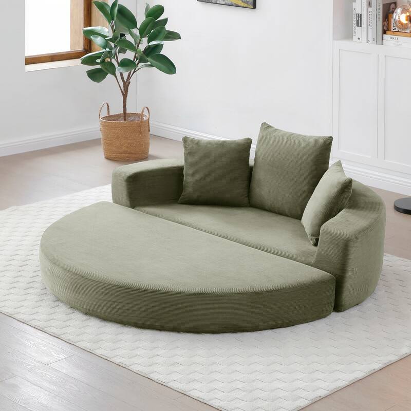 Convertible Sofa Couch Bed,Nulti-functional,Circular Bed,Adjustable Futon Sofa