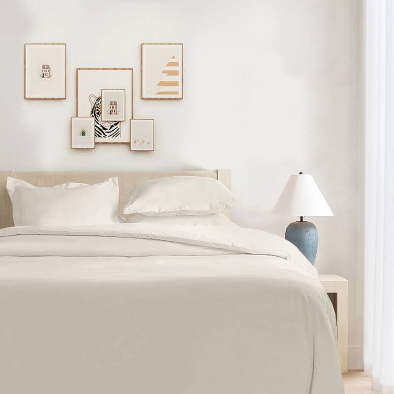 Farm to Home Dreamy Cotton Duvet Set with Button Closure, 2-Piece