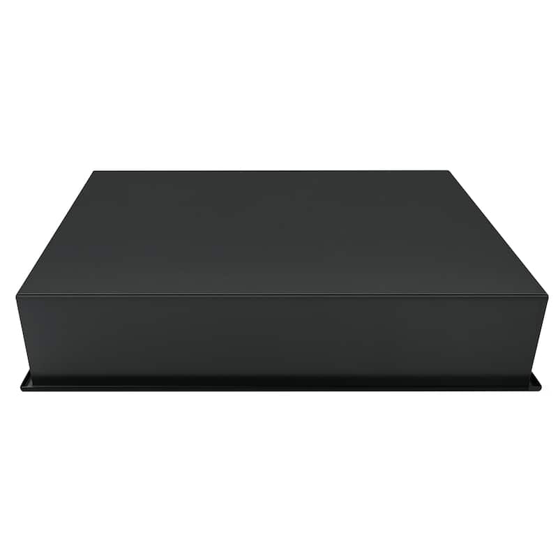 12-in x 16-in Ultra-thin Frame Recessed Stainless Steel Shower Niche Matte Black