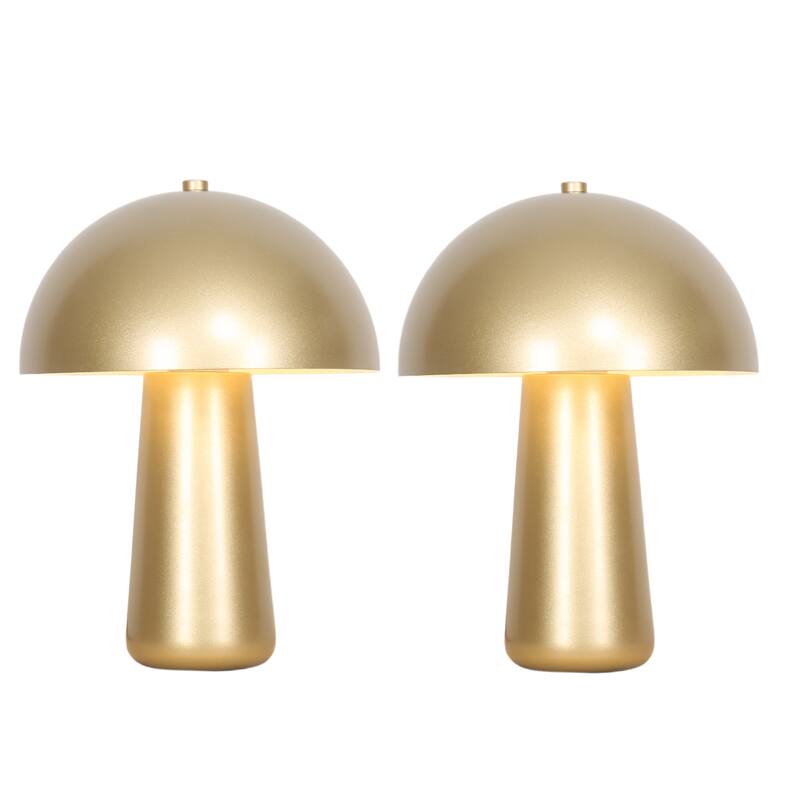 2 Pack Metal Dome Shade Desk Lamp Bedside Table Light