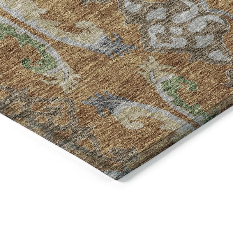 HomeRoots Floral Transitional Rectangle Outdoor Rug