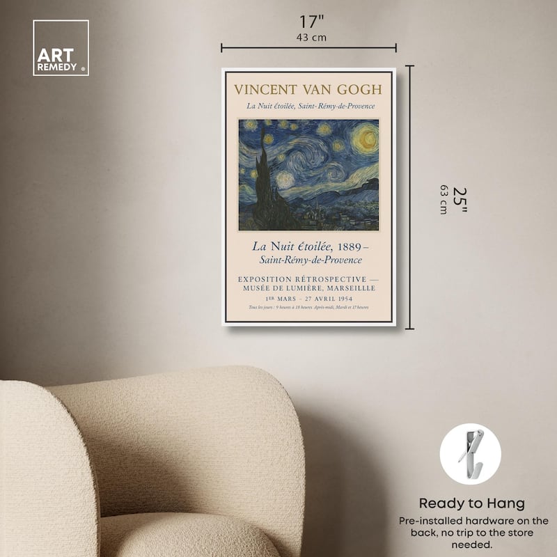 Starry Night Canvas by Art Remedy