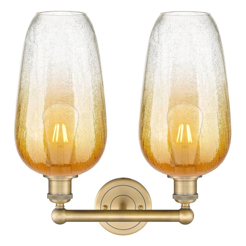 Innovations Lighting Endless Possibilities Edison - Brookhaven Flute - 2 Light 16" Bath Vanity Light